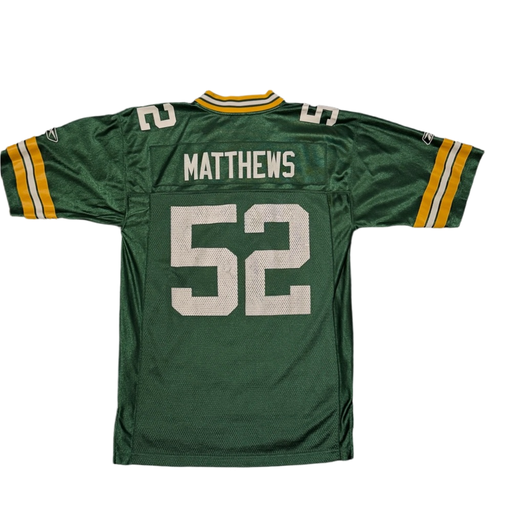 Reebok Clay Matthews #52 Green Bay Packers Jersey | Medium | NFL Team Apparel